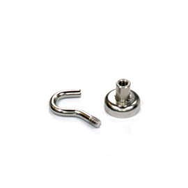 Hook magnet, 16mm, holds 9KG