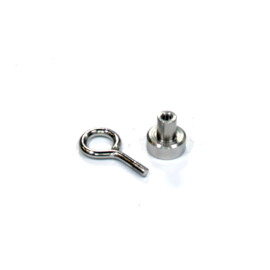 Magnet with eyelet, 12mm, holds 2KG